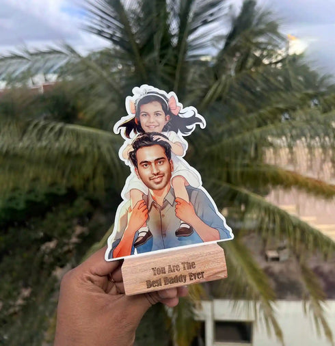 Fathers Day Personalized Caricature Table Top